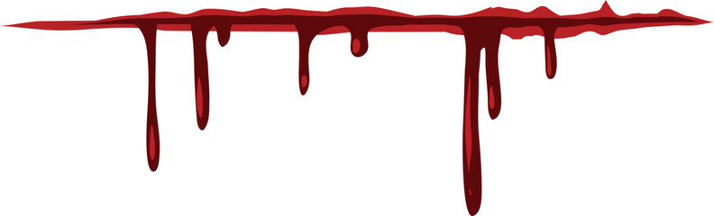 vector illustration of bloody cut