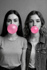 portrait of two girls