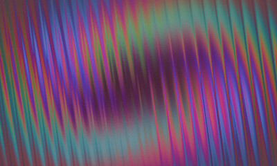 Abstract diagonal lines with vibrant purple, blue, and green hues