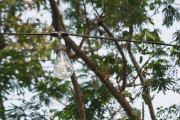 Round garden light bulb