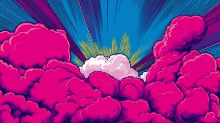 A vibrant stylized Bitcoin symbol surrounded by budding plants and abstract shapes, representing digital asset growth,