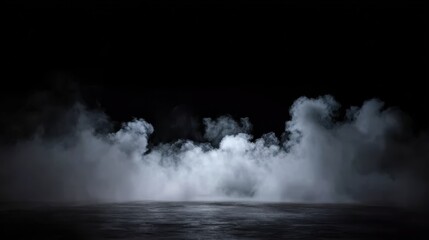 Fototapeta premium Abstract smoke texture on black vintage background