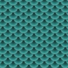 Captivating teal mermaid scale pattern creates a mesmerizing, aquatic texture perfect for fantasy designs and mystical backgrounds