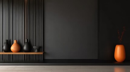 Night room backdrop with empty atmosphere, perfect for editorial, art, and enigmatic projects