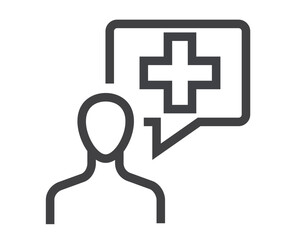 Obraz premium Medicine symbol icon concept. Vector design graphic illustration 