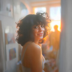 Portrait of a young woman