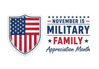 Military Family Appreciation Month, November, American Flag