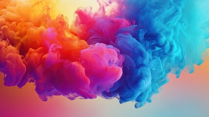 Fototapeta premium Psychedelic background with multicolored smoke, great for websites, prints, and immersive designs