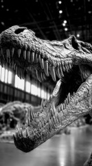 Fossil display highlights impressive dinosaur skull in museum