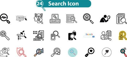 Search Icon | Magnifying Glass Vector Symbol