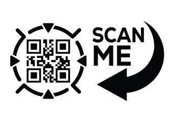 Fototapeta premium Scan QR code icon. Digital scanning QR code. QR code scan for smartphone. QR code for payment. Scan QR code symbol 