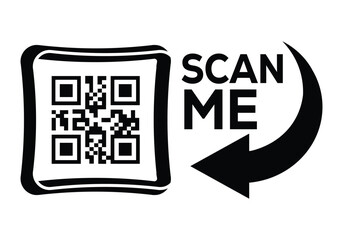 Scan QR code icon. Digital scanning QR code. QR code scan for smartphone. QR code for payment. Scan QR code symbol	