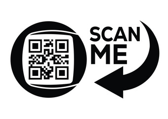 Scan QR code icon. Digital scanning QR code. QR code scan for smartphone. QR code for payment. Scan QR code symbol	