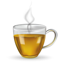 vector illustration of tea in a cup