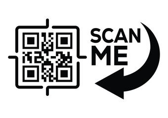 Scan QR code icon. Digital scanning QR code. QR code scan for smartphone. QR code for payment. Scan QR code symbol	