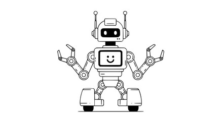 robot pointing at something