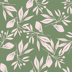 Seamless flowers pattern in vector. Abstract flower pattern design