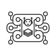 Deep Learning Layers Vector Icon