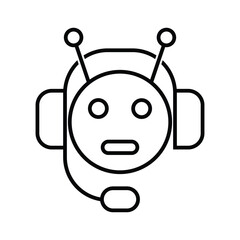 Obraz premium AI Assistant Vector Icon