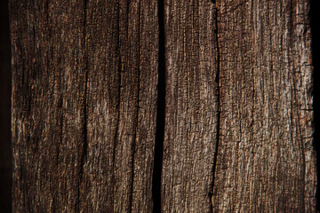 Fototapeta premium Autumn trend Burnt Wood. Burnt Wood color. Autumn style. Burnt Wood. Wood texture. Dark toned wood texture