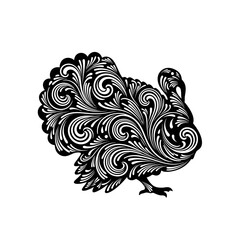 vector illustration of a turkey