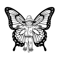 butterfly tattoo vector