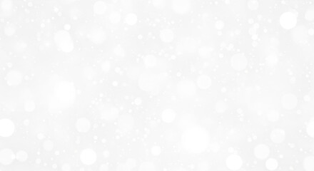 Abstract white bokeh isolated on transparent background effect