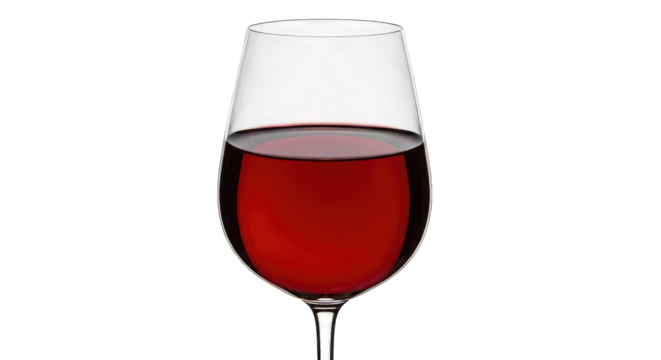 Glass of Red Wine on Black Background drink beverage isolated on a transparent background