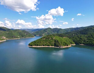 Scenic lake and mountain vista (1)