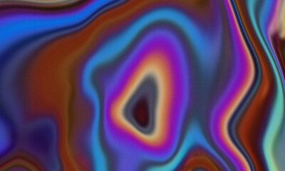 Vibrant Iridescent Liquid Swirl Abstract image photo