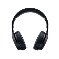 Overear wireless headphone isolated on transparent background, sleek and modern design for music