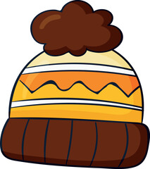 vector illustration of a winter cap