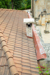 Naklejka premium Old church roof. Armenian church