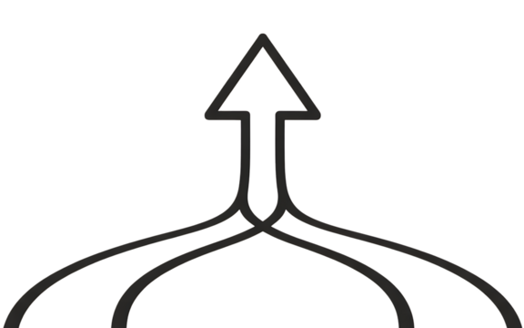 Arrow up isolated on transparent background