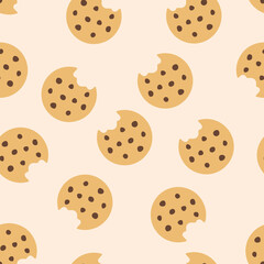 Cute Chocolate Chip Cookie Pattern