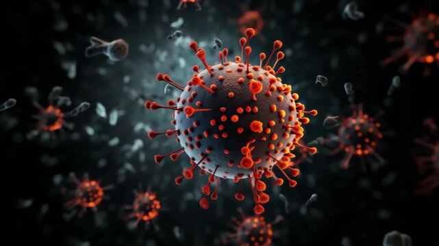 3D visualization of contagious microbe