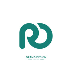 Fototapeta premium Letter Rd or Dr unique creative monogram logo