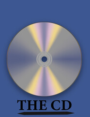 vector illustration of a cd