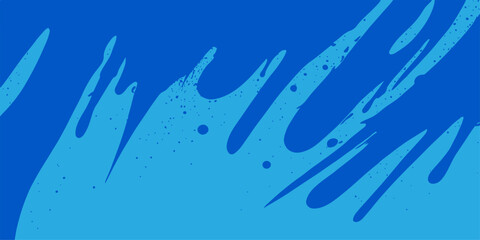 Abstract blue ink splashes on an underwater background of light and a rippling water texture. calm, serene, sky, nature, vector, backgrounds, sun, fish, clouds, rain, summer