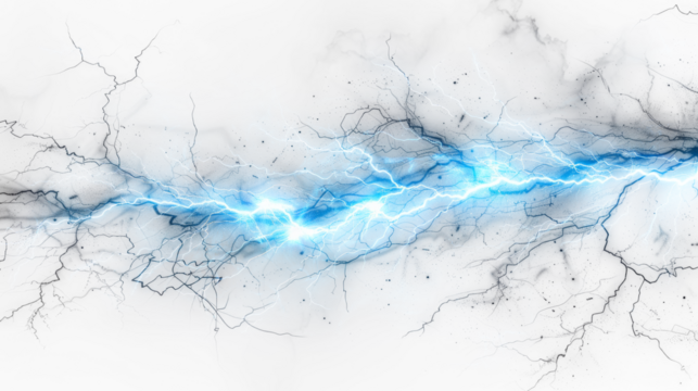 blue lightning bolt strike PNG cut out, thunderstorm lightning