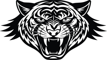 Majestic lion illustration with bold colors and classic typography for design projects