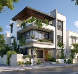 Modern house exterior design