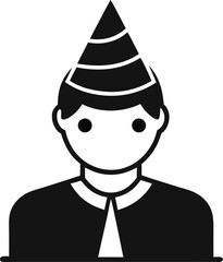A versatile male silhouette icon designed for various applications featuring clean lines and a modern aesthetic suitable for digital interfaces and print