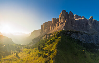 view of the Odle, Dolomites, Italy