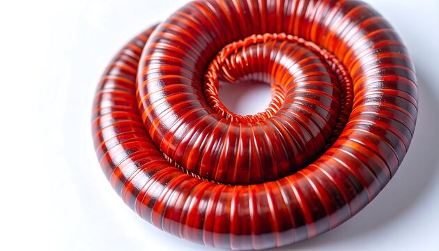 Close-up of a coiled millipede (1)