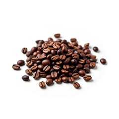 coffee beans on white background