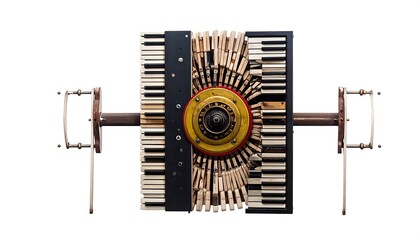 Abstract piano mechanism