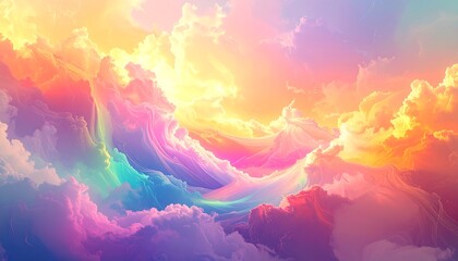 Colorful, vibrant cloudscape