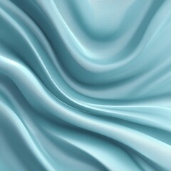 Fototapeta premium Abstract Flowing Teal Silk Fabric Texture with Soft Waves and Subtle Luminous Gradients.