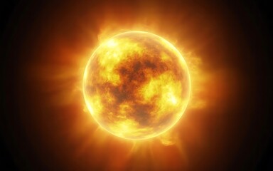 Obraz premium Fire Exploding Star Supernova in Space light background